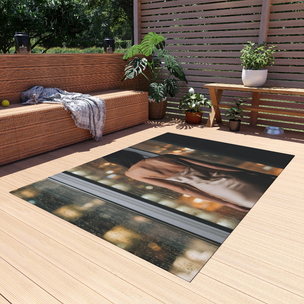 Outdoor Rug - Rooftop Balcony Night Rug | Echovira Gallery