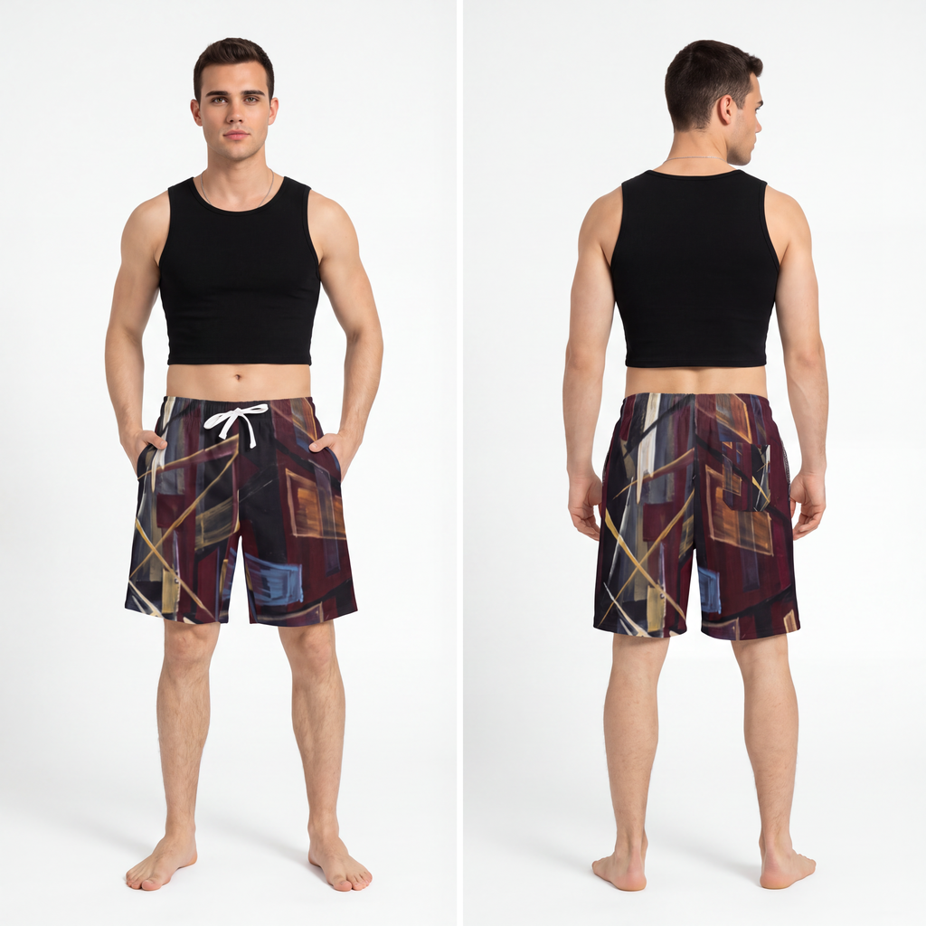 Men's Athletic Long Shorts - Urban Perspective | Echovira...