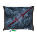 Crimson Tether Abstract Expressionist Pet Bed