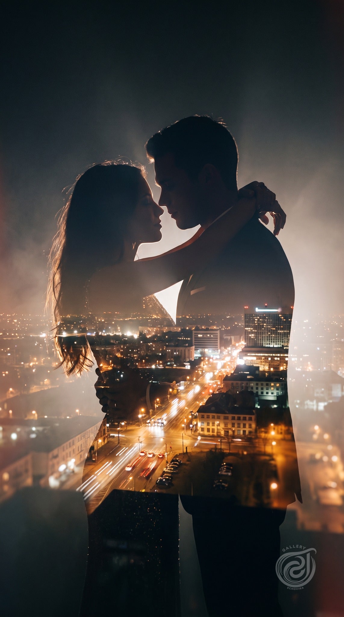 Metropolitan Lovers Silhouette Art | Echovira