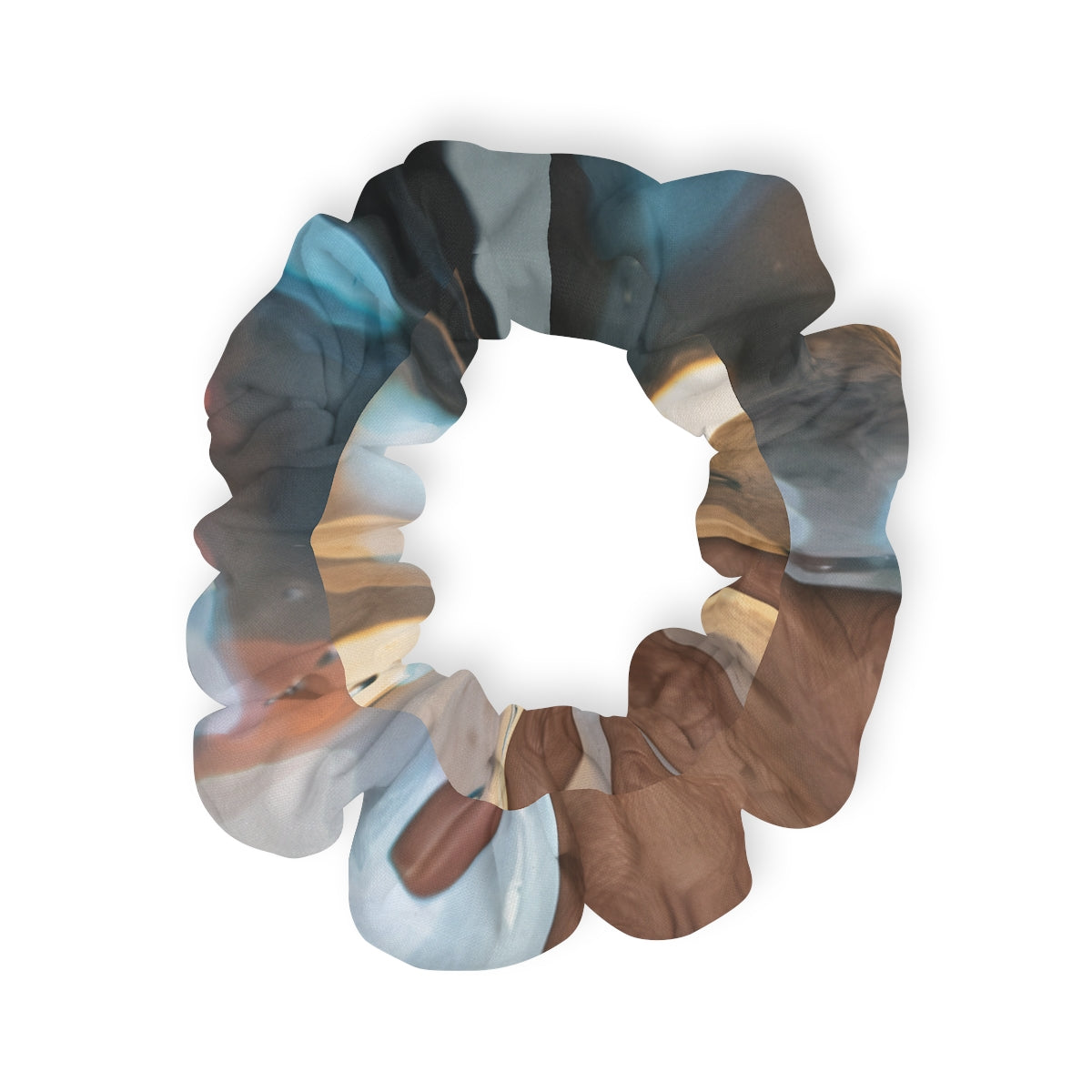 Rainy City Window Scrunchie Hair Tie