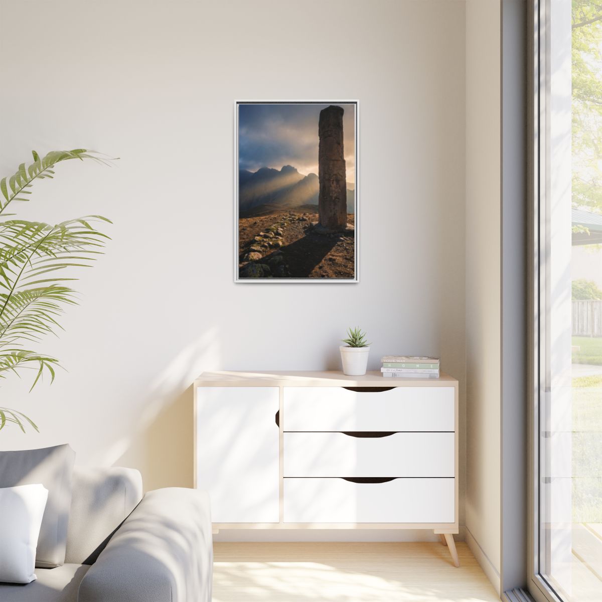 Matte Canvas, Framed - Mystic Monolith Ancient Persian... |...