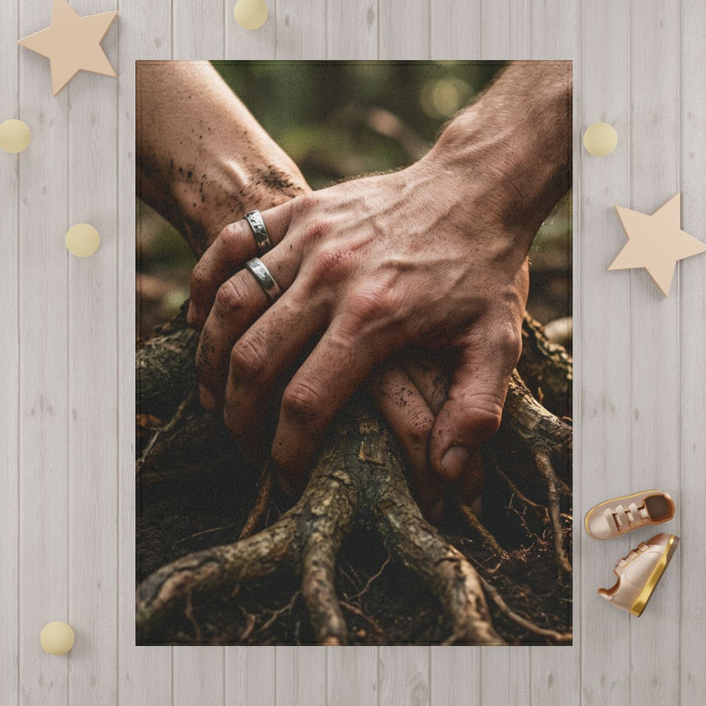Forest Roots & Hands Toddler Blanket