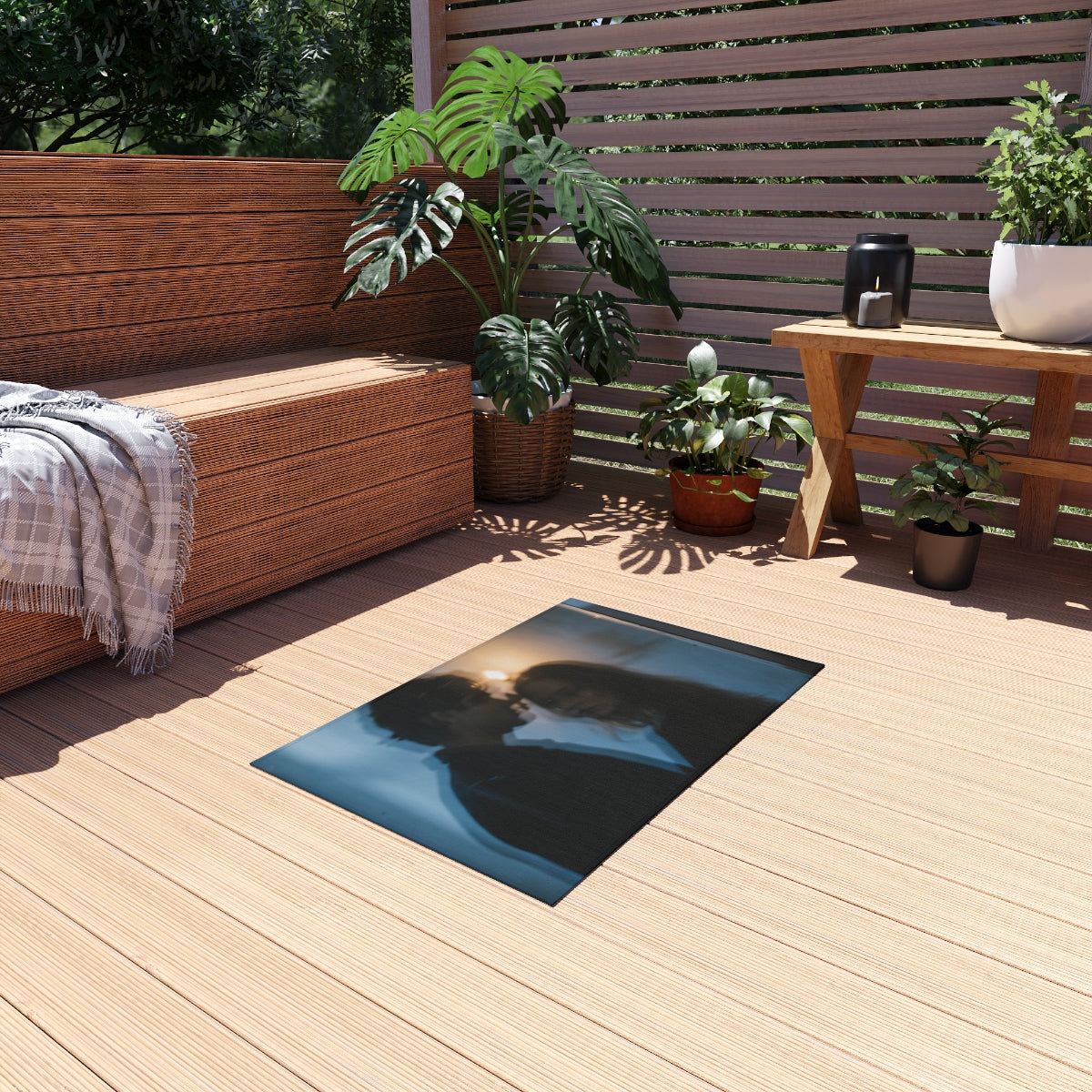 Midnight Reflections Outdoor Rug - Patio Mood Accent |...