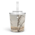 Ice Bucket with Tongs - Ice Bucket Set - Serene Winter...