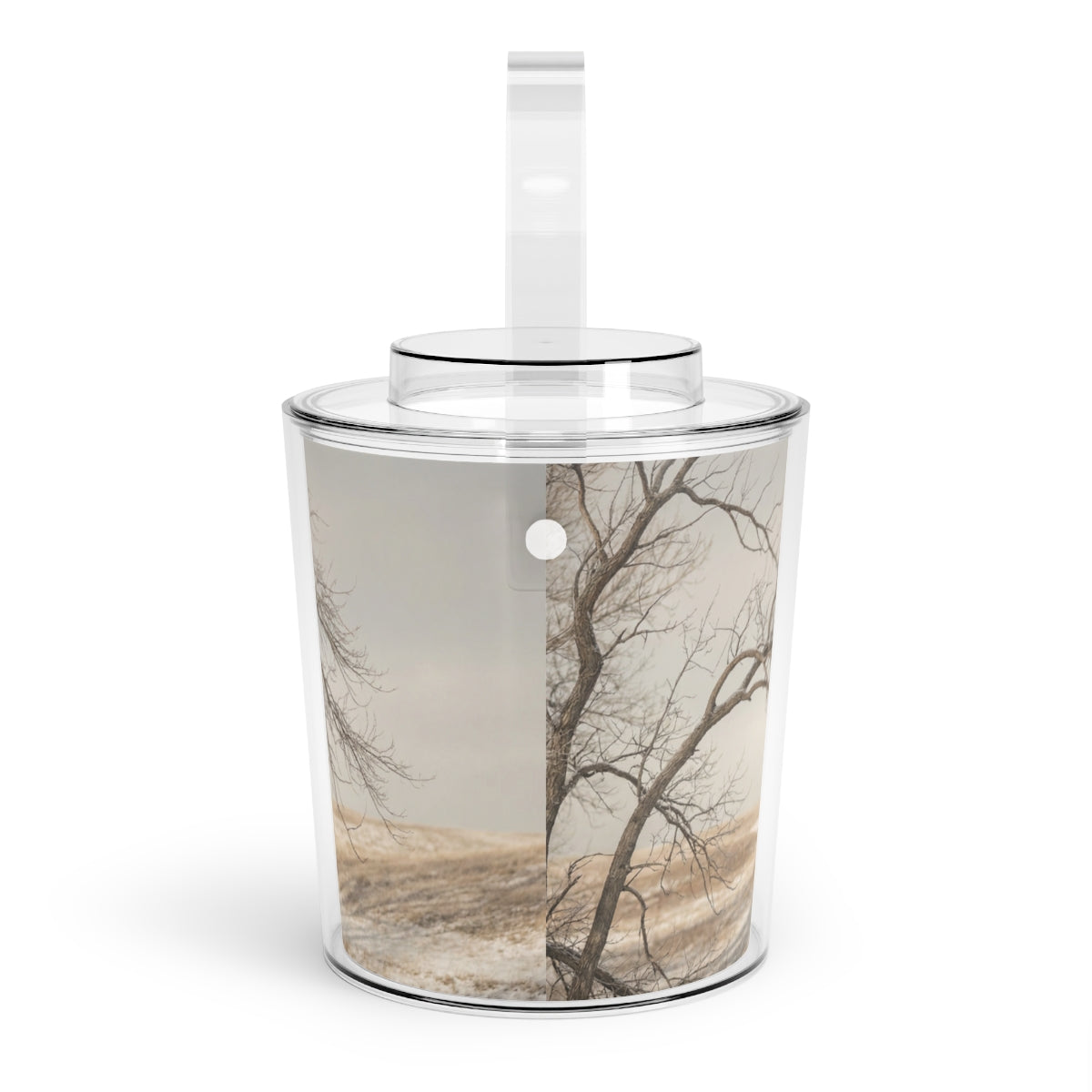 Ice Bucket with Tongs - Ice Bucket Set - Serene Winter...