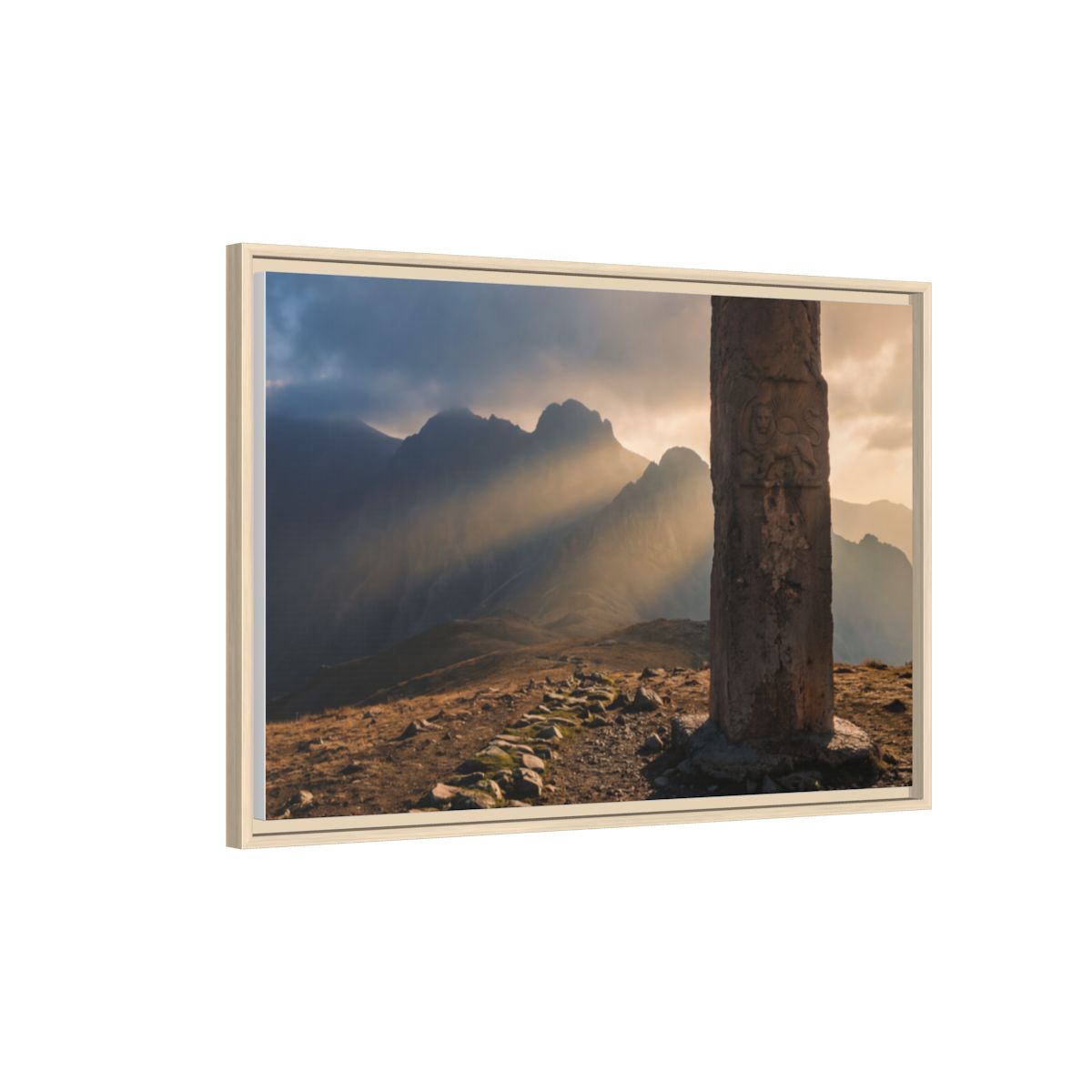 Framed Matte Canvas - Sun Peak