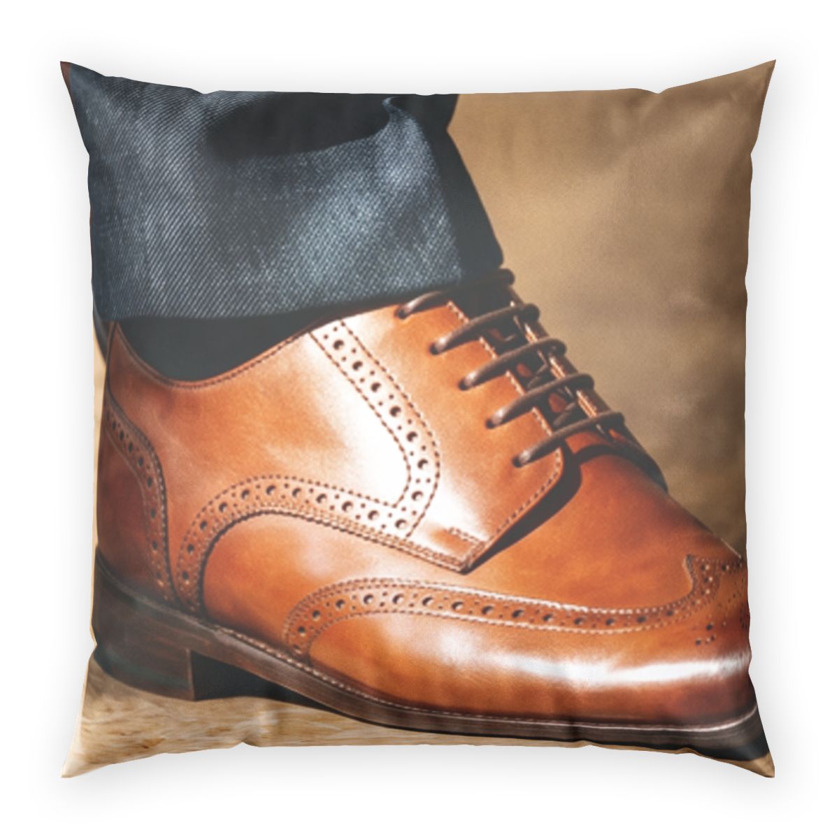 Poly Velvet Pillow - Sartorial Oxford Velvet Pillow |...