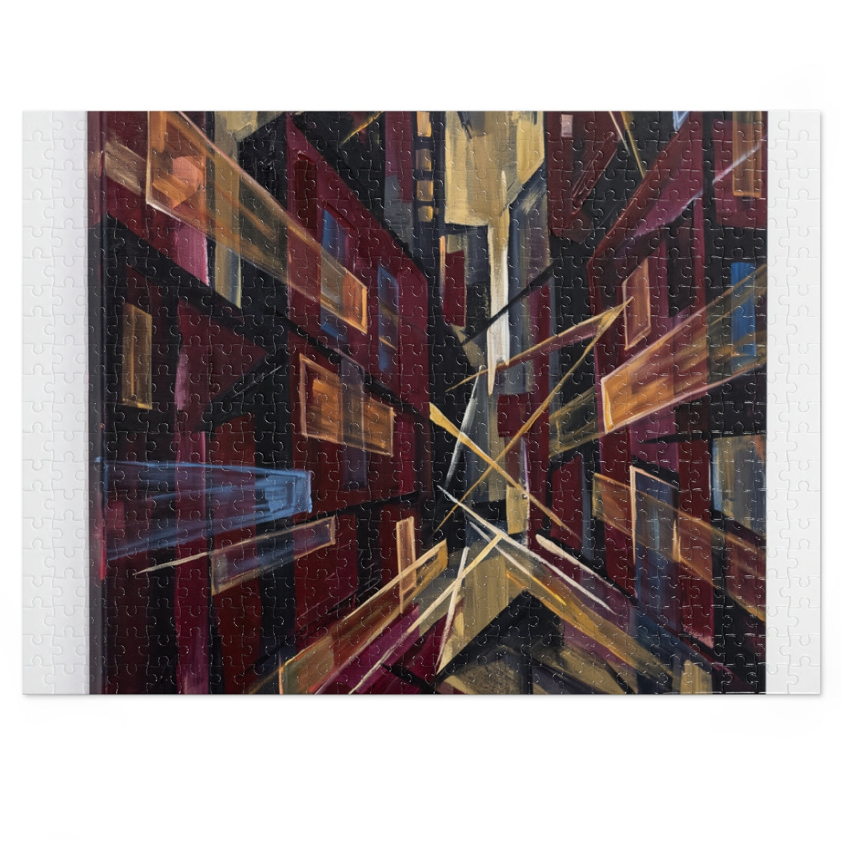 Jigsaw Puzzle with Tin - Urban Perspective (30, 110, 252......