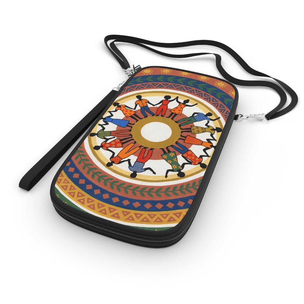 Passport Wallet - Unity Mandala Folk Art | Echovira Gallery