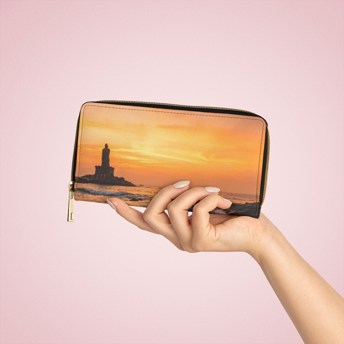 Zipper Wallet - Coastal Golden Dawn