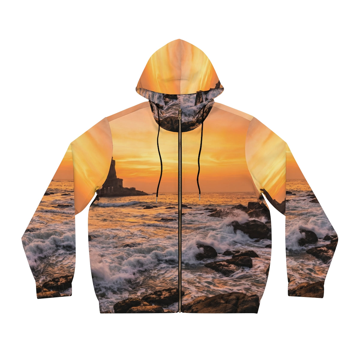 Herren Kapuzenjacke mit durchgehendem Reißverschluss – Golden Coast