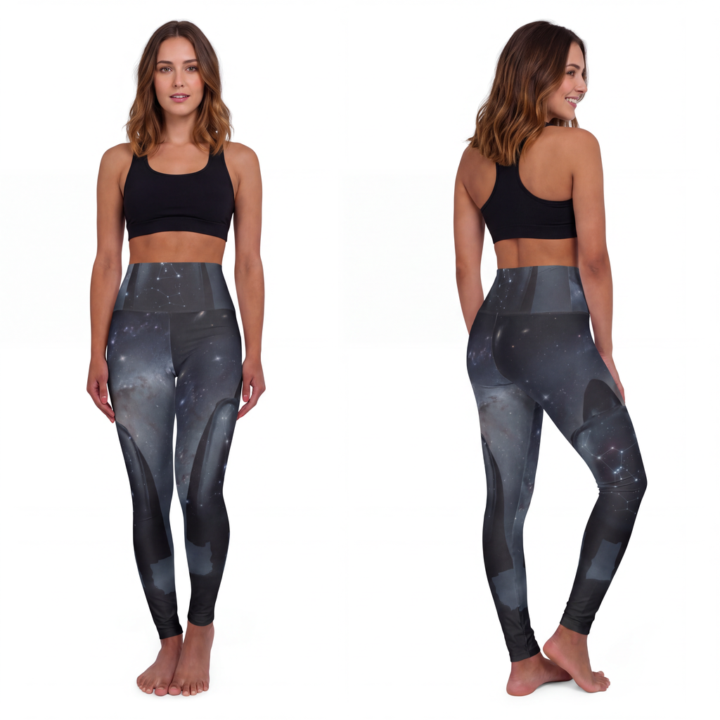High Waisted Yoga Leggings - Cosmic Sentinel Orion... |...