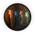 Wall Clock - Shadowed Alleyway Mystery Art Print | Echovira...