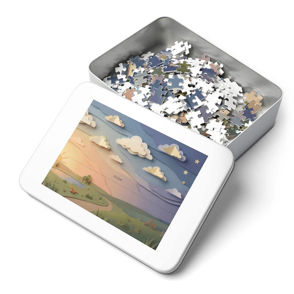 Jigsaw Puzzle with Tin - Twilight Horizon Calm (30, 110... |...