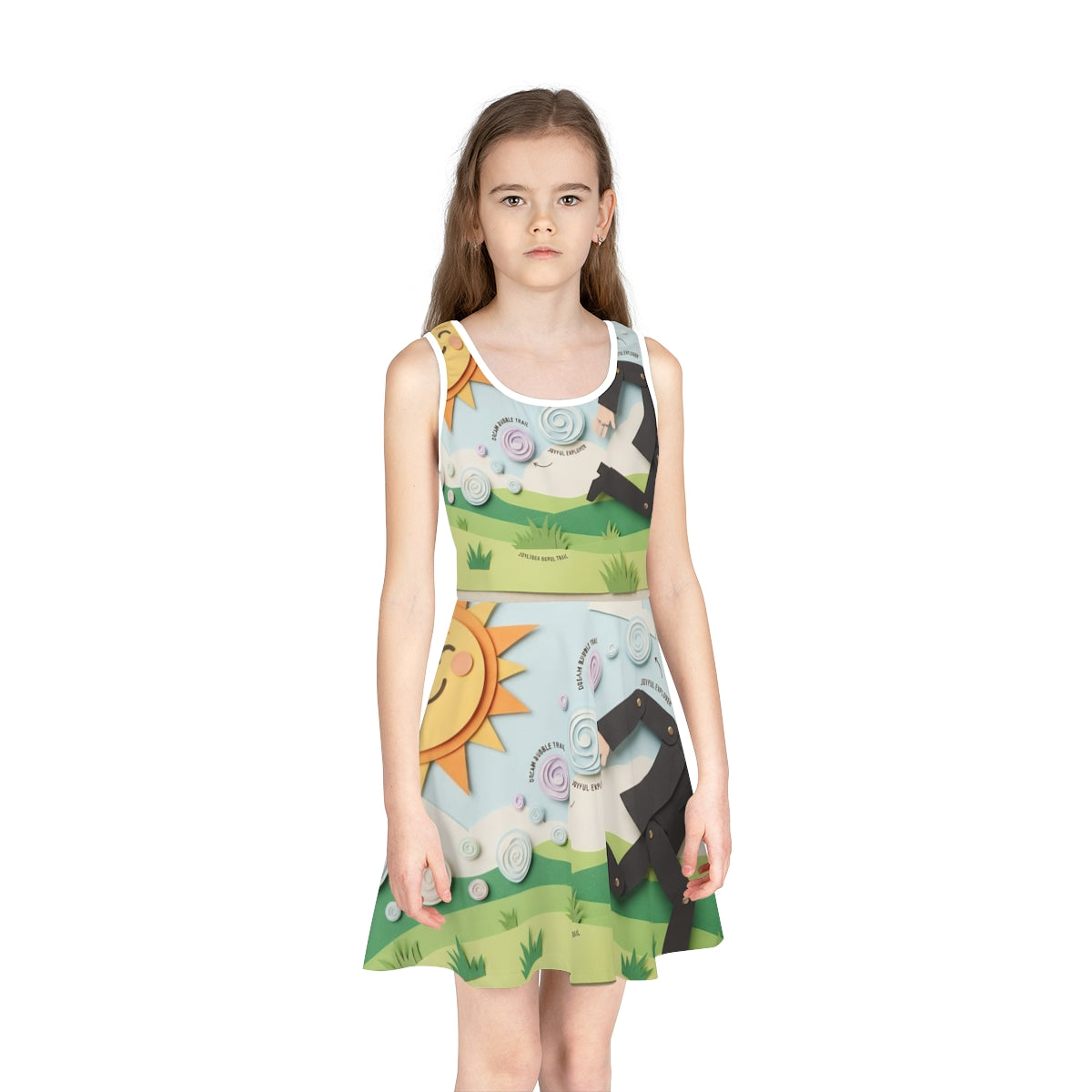Girls' Sleeveless Sundress - Meadow Sunshine | Echovira...