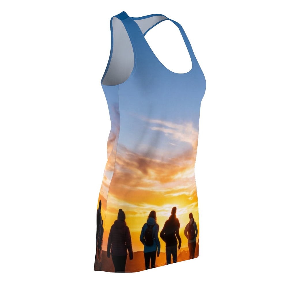 Women's Cut & Sew Racerback Dress - Golden Mountain Ridge |...