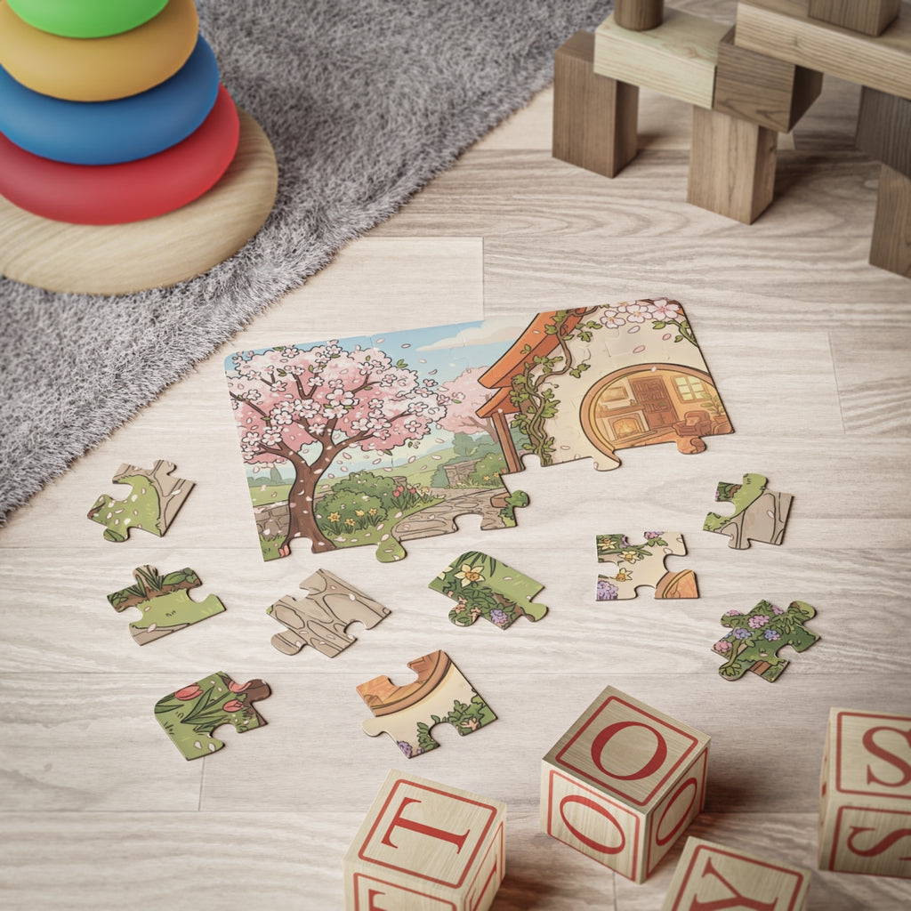 Kids' Puzzle 30-Piece - Blossom Cottage Fun | Echovira...