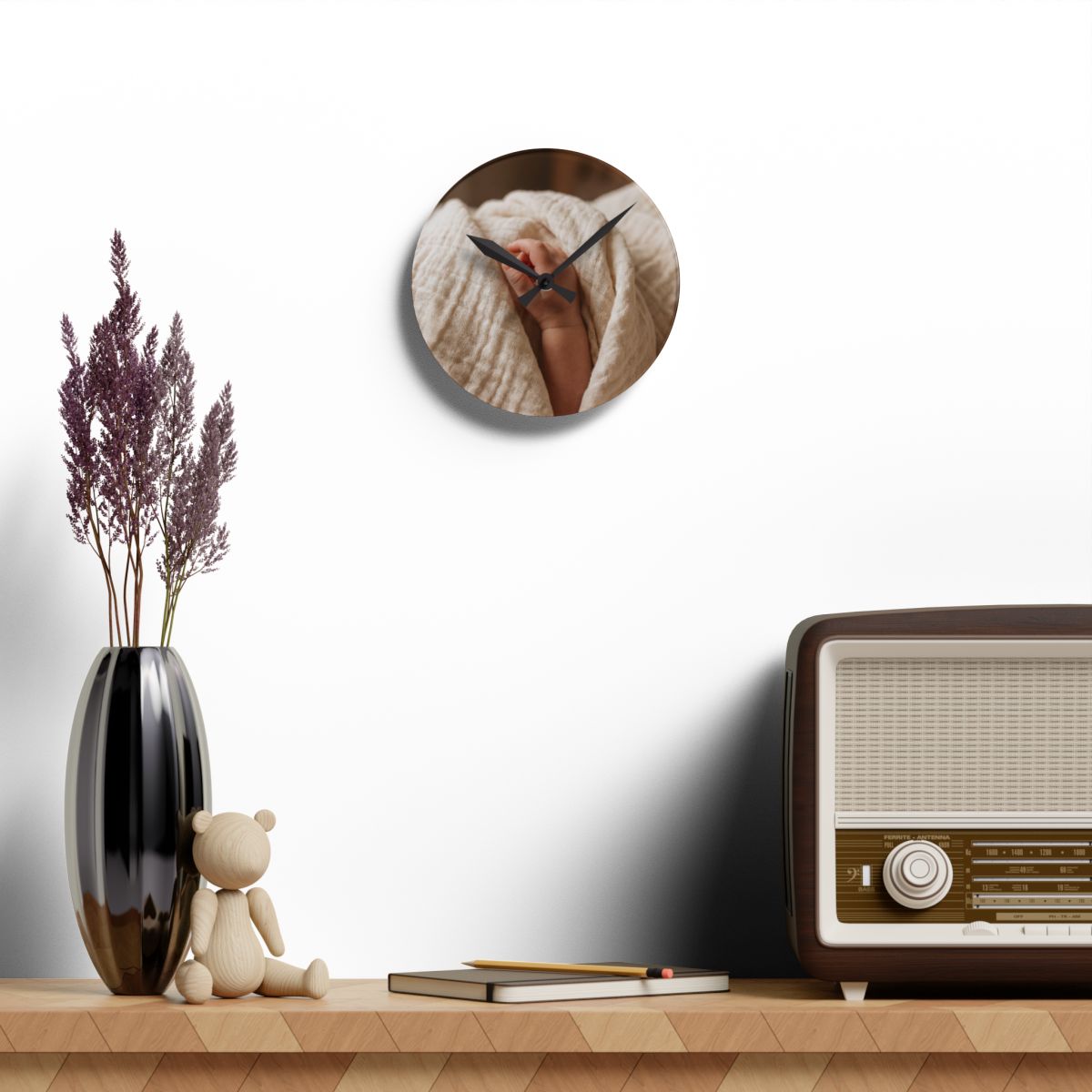 Acrylic Wall Clock - Peaceful Moments