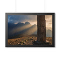 Framed Horizontal Poster - Mystic Monolith Ancient Persian...