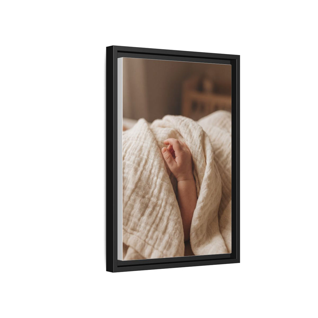 Framed Matte Canvas - Neutral Nursery — Black / 1.25"