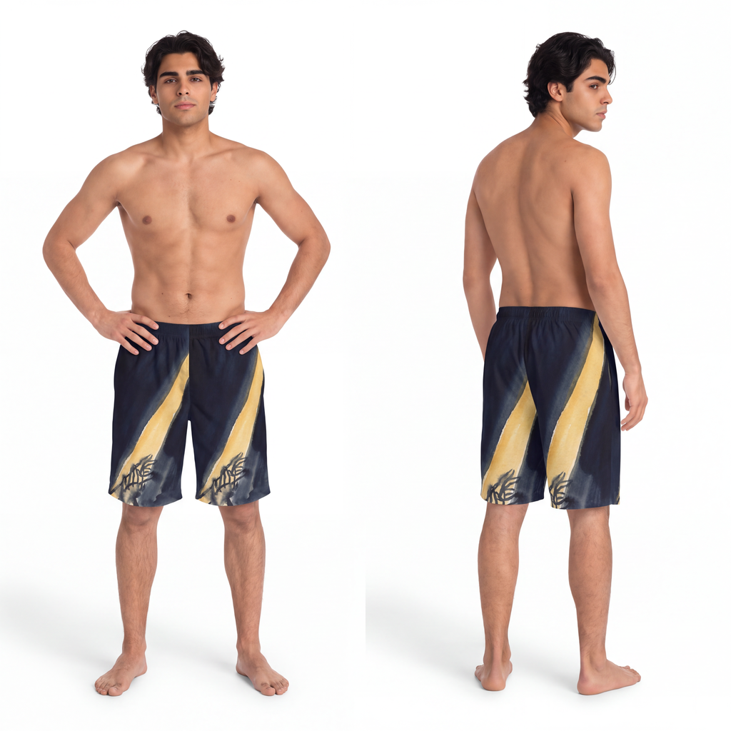Men's Board Shorts - Midnight Ray Solitude | Echovira...