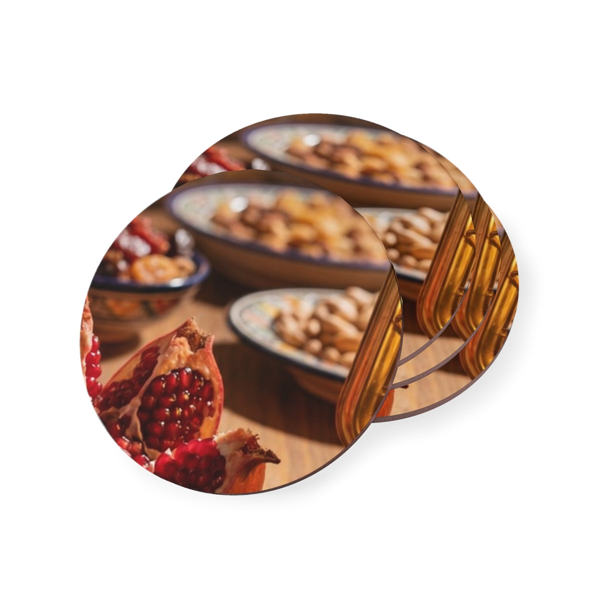 Coasters - Amber Feast Tabletop Set (1 & 4 pcs) | Echovira...