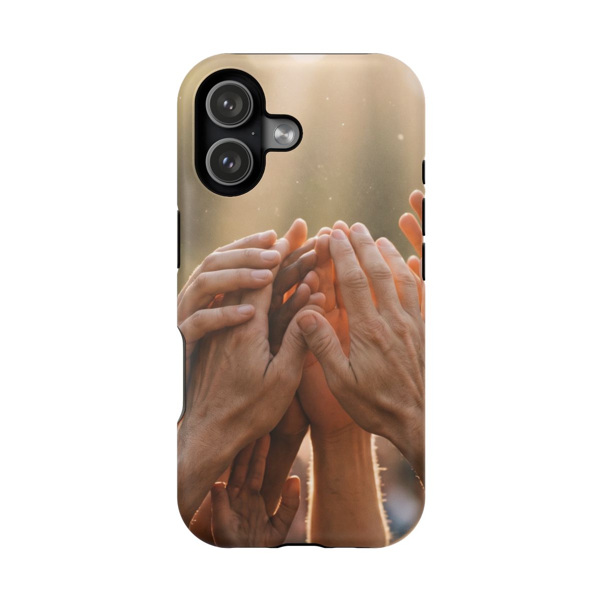 Impact-Resistant Cases - Golden Rays of Unity Wall Art |...