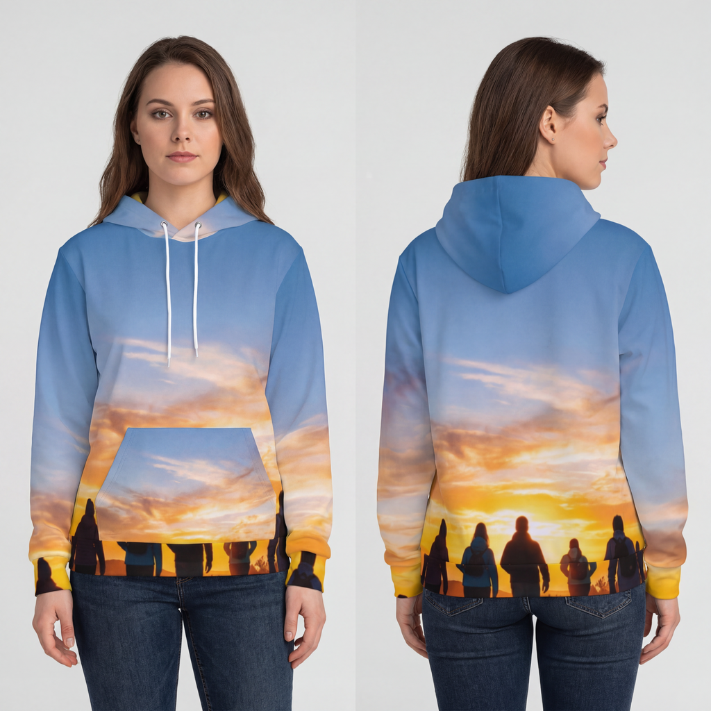Fashion Hoodie - Epic Mountain Sunrise