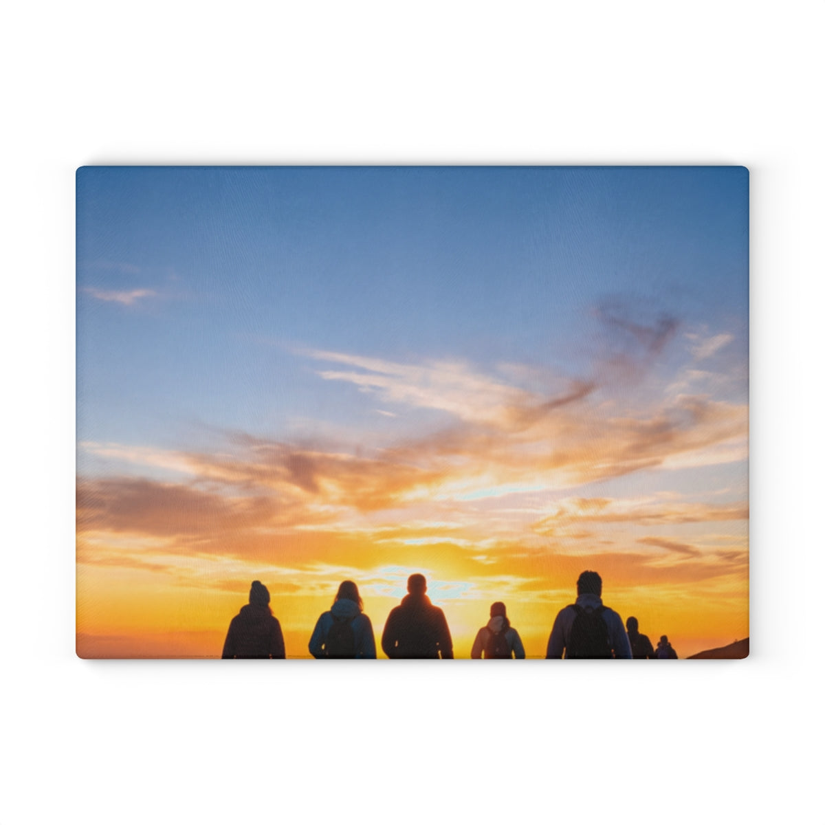 Glass Cutting Board - Sunset