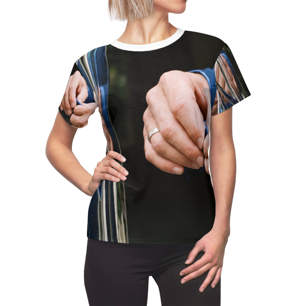 Women's Cut & Sew Tee Cobalt Suiting Art