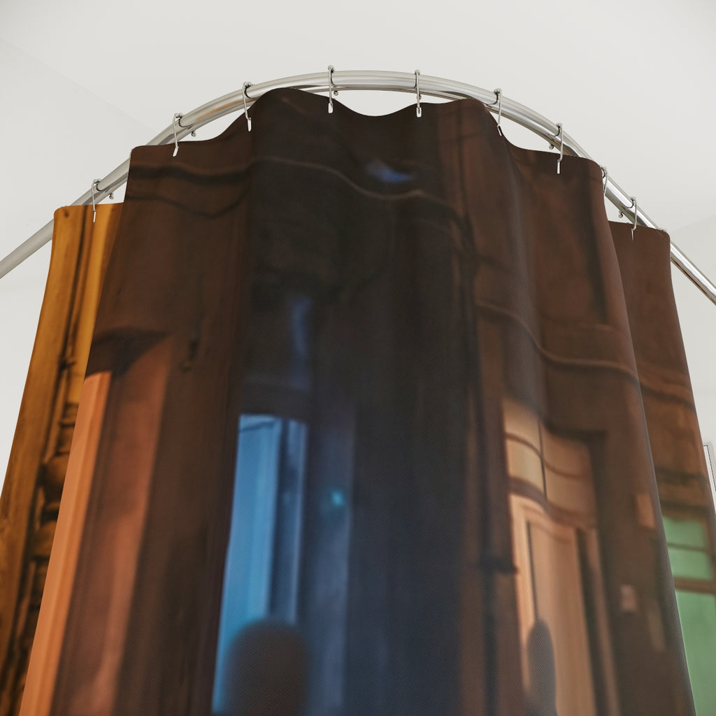 Shower Curtains - Shadowed Alleyway Mystery Art Print |...