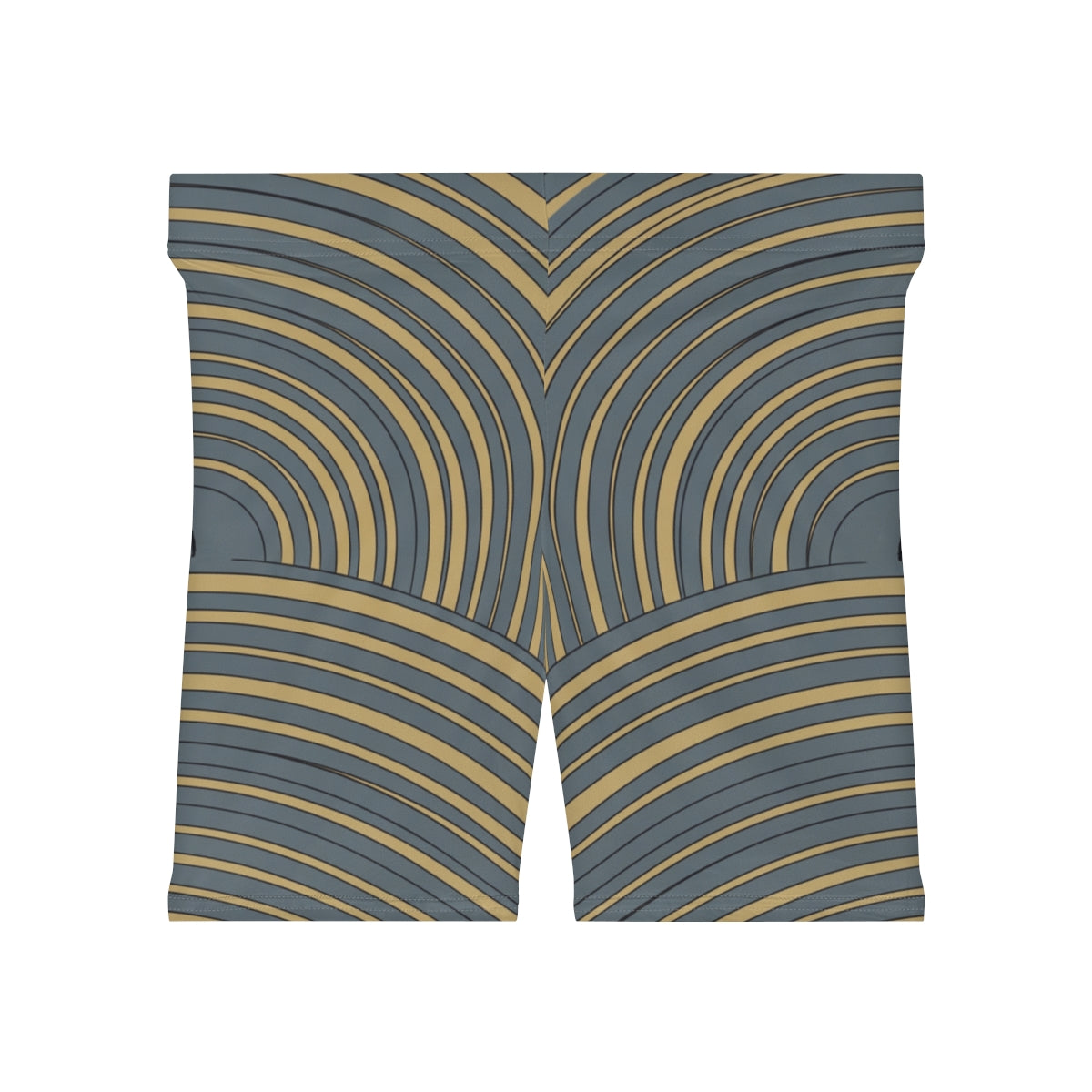 Women's Biker Shorts - Concentric Pace | Echovira Gallery