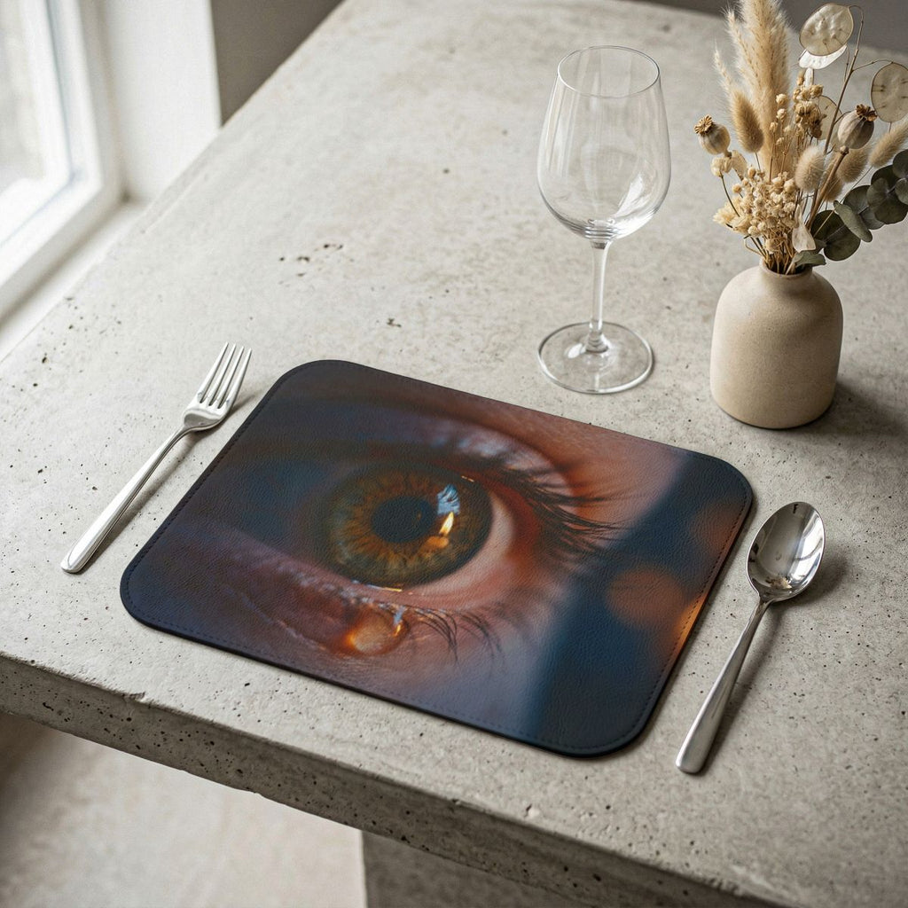 Leather Placemat - Moody Art Dining