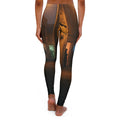 Women's Casual Spandex Leggings - Shadowed Alleyway Mystery...