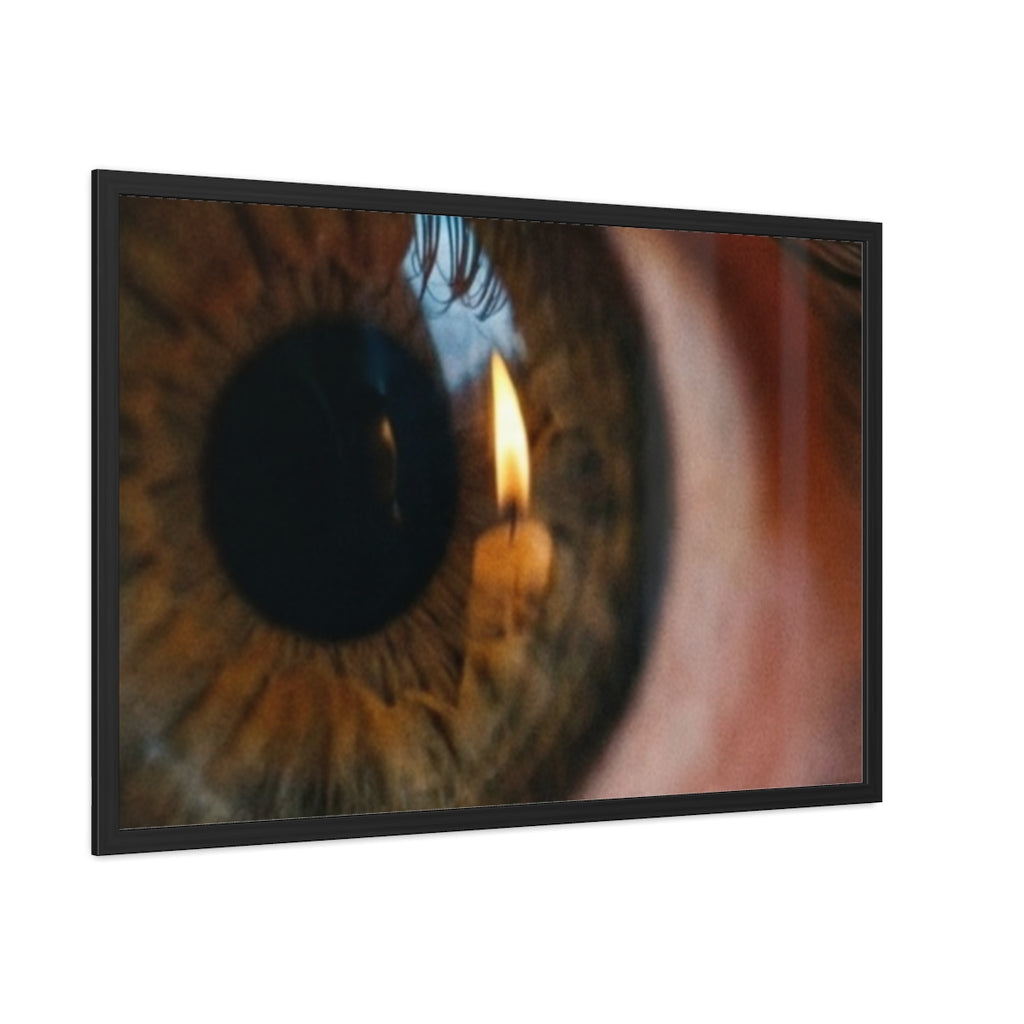 Framed Posters - Amber Iris Reflection Fine Art Print —... |...