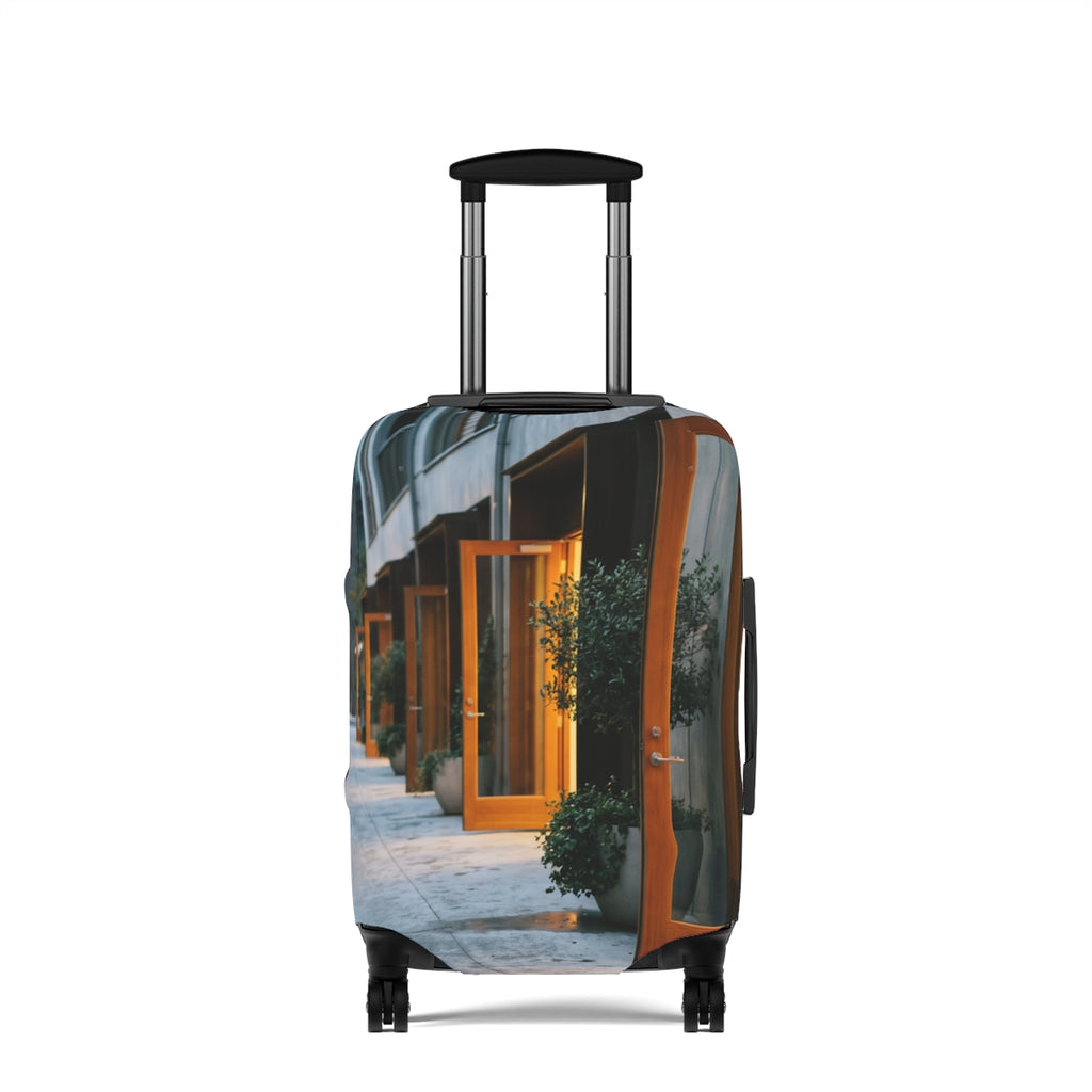 Luggage Cover - Twilight Promenade Guard | Echovira Gallery