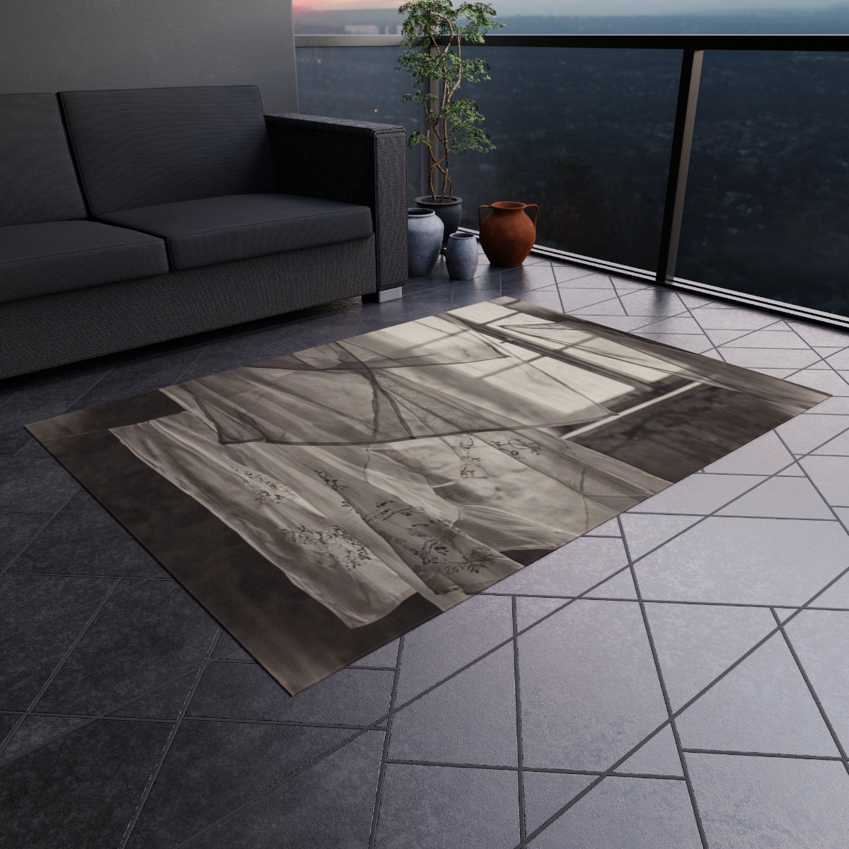 Outdoor Rug - Spectral Veils | Echovira Gallery