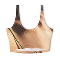 Golden Hour Sports Bra - Emerald Sunset Glow | Echovira...