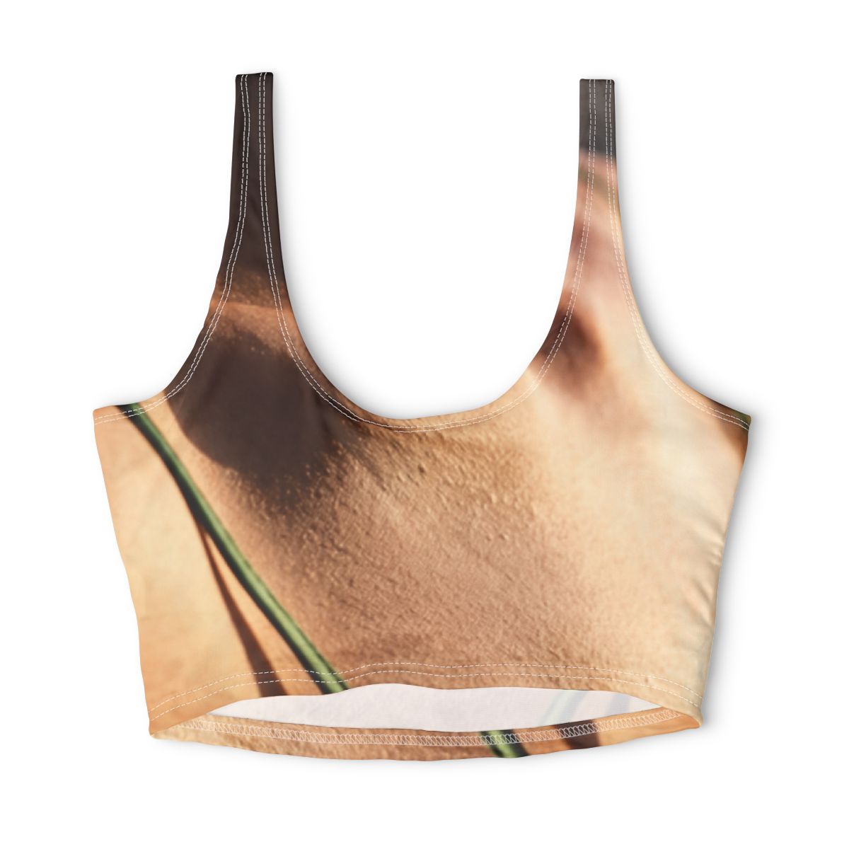 Golden Hour Sports Bra - Emerald Sunset Glow | Echovira...