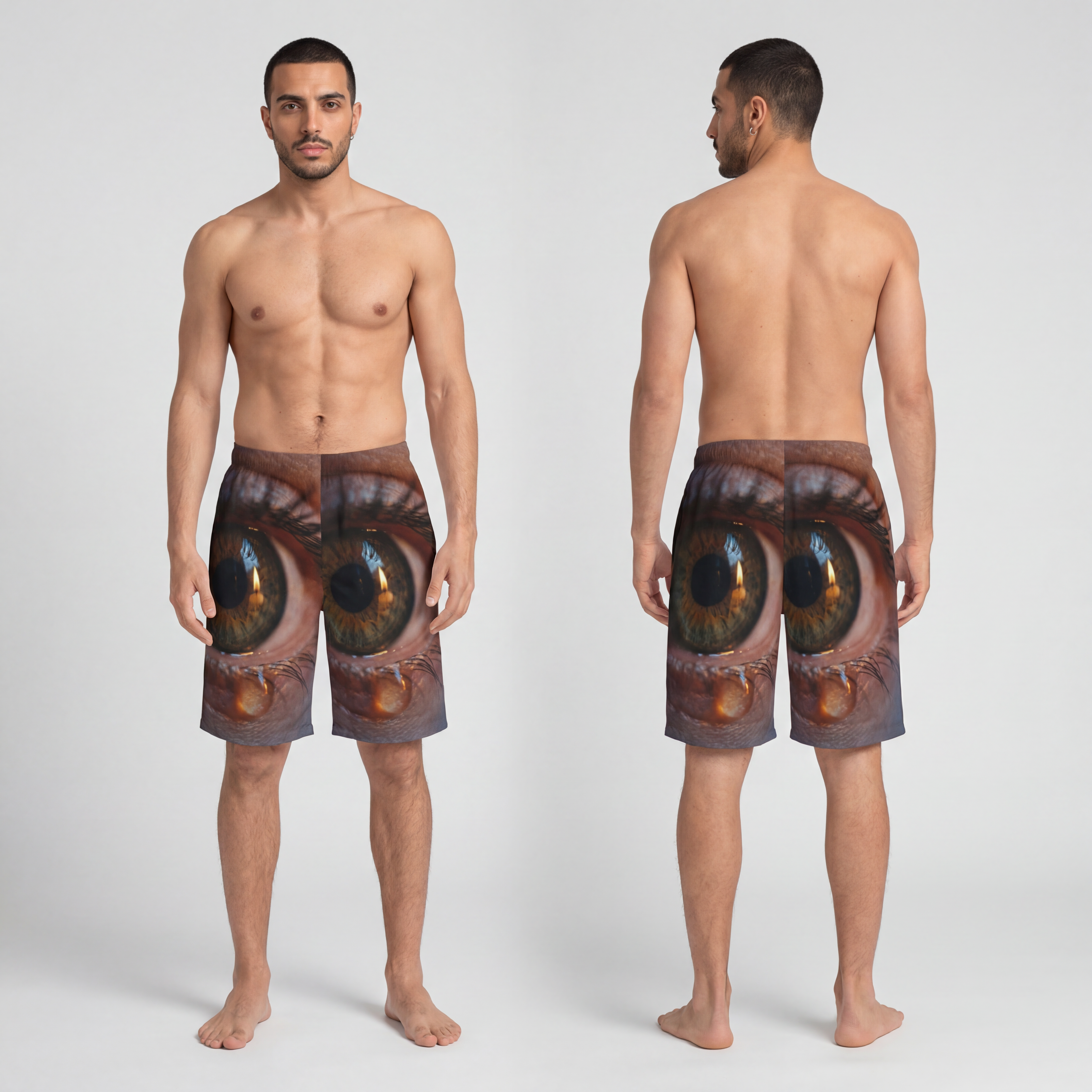 Men's Board Shorts - Cinematic Eye Art
