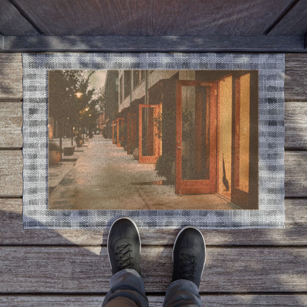 Doormat - Twilight Promenade Welcome | Echovira Gallery