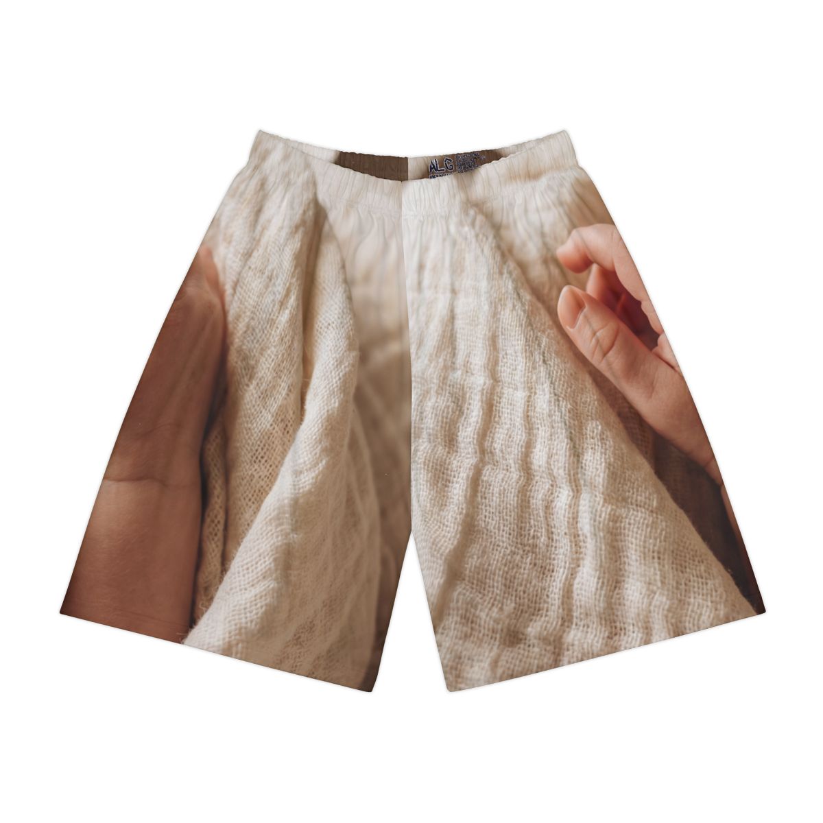 Men's Sports Shorts - Tender Touch Minimalist Baby Art |...