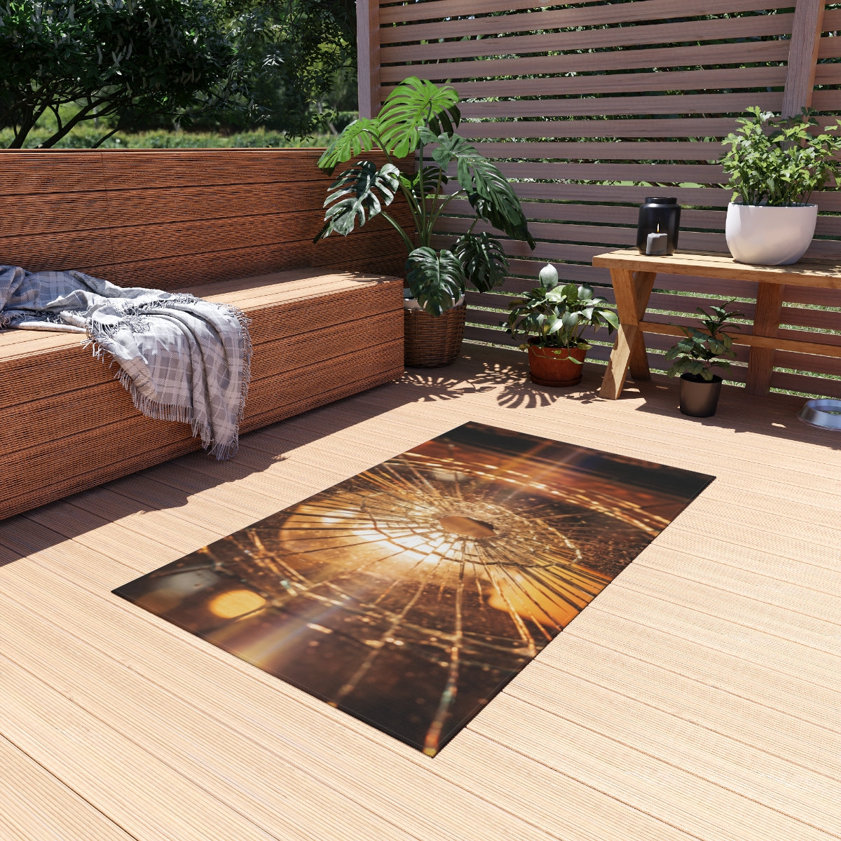Outdoor Rug - Moody Fractured Light