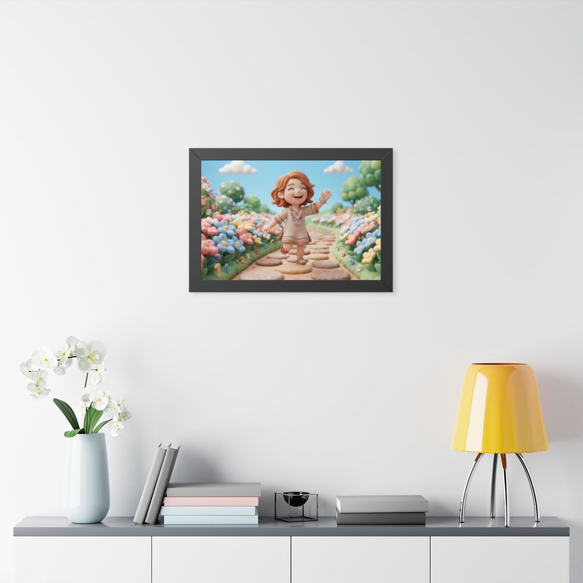 Framed Horizontal Poster - Wide Meadow — Black (14×11... |...