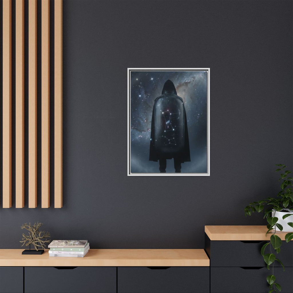 Framed Matte Canvas - Cosmic Sentinel — White / 1.25" (8×10...