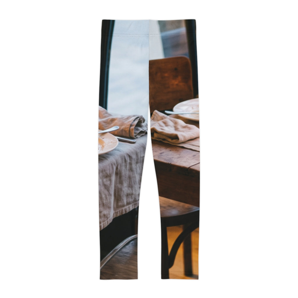 Kids Leggings Parisian Bistro Candlelight