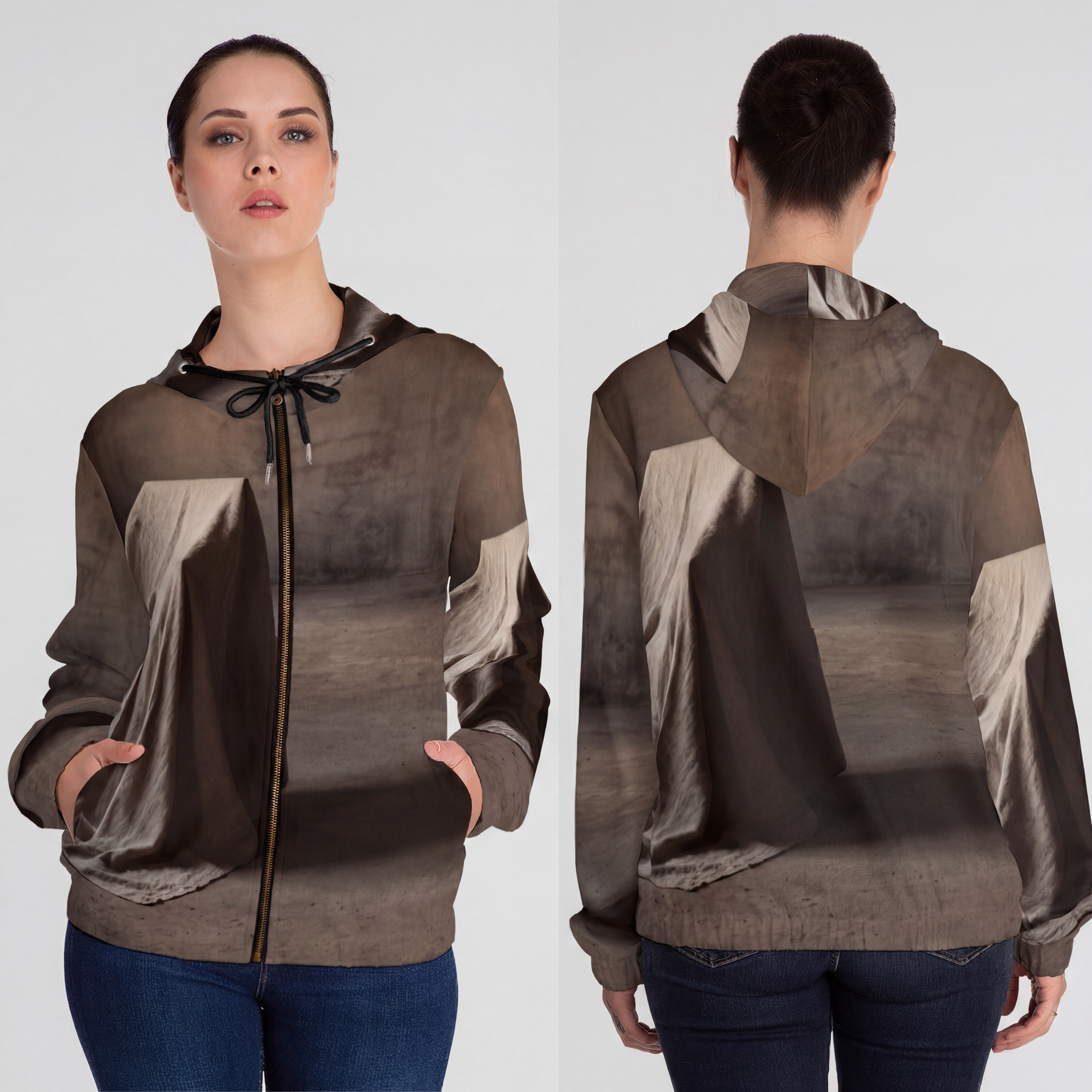 Women's Full-Zip Hoodie - Wabi Sabi Layer