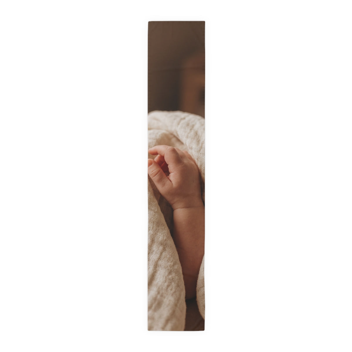 Table Runner - Organic Muslin Texture
