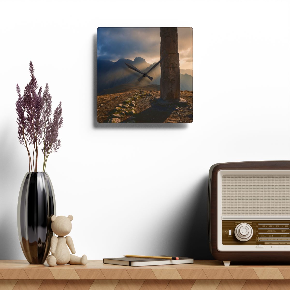 Acrylic Wall Clock - Timeless Peak